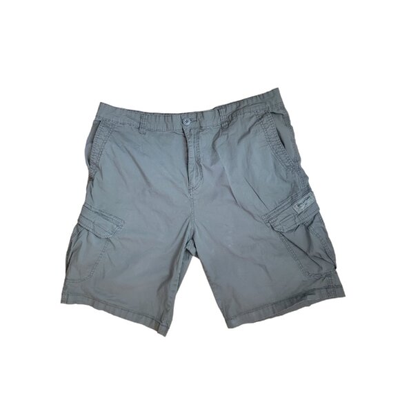 Union Bay Outdoors Hiking Camping Stretch Cargo Shorts Mens Size 42 Pocket Green - Picture 1 of 8